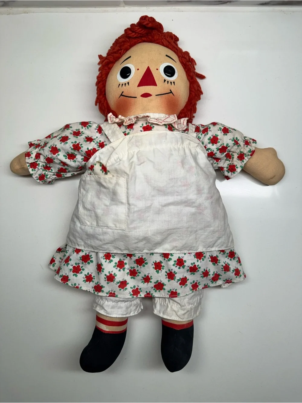 Vintage 60/ 70’s Knickerbocker Wind-Up Musical Raggedy Ann Doll Original Working